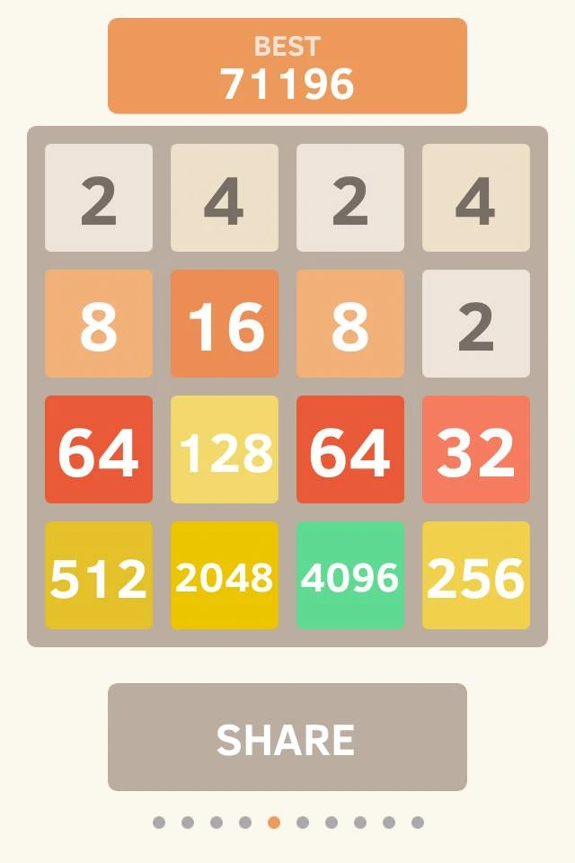 Trò chơi kết thúc khi không còn ô trống nào trên bảng